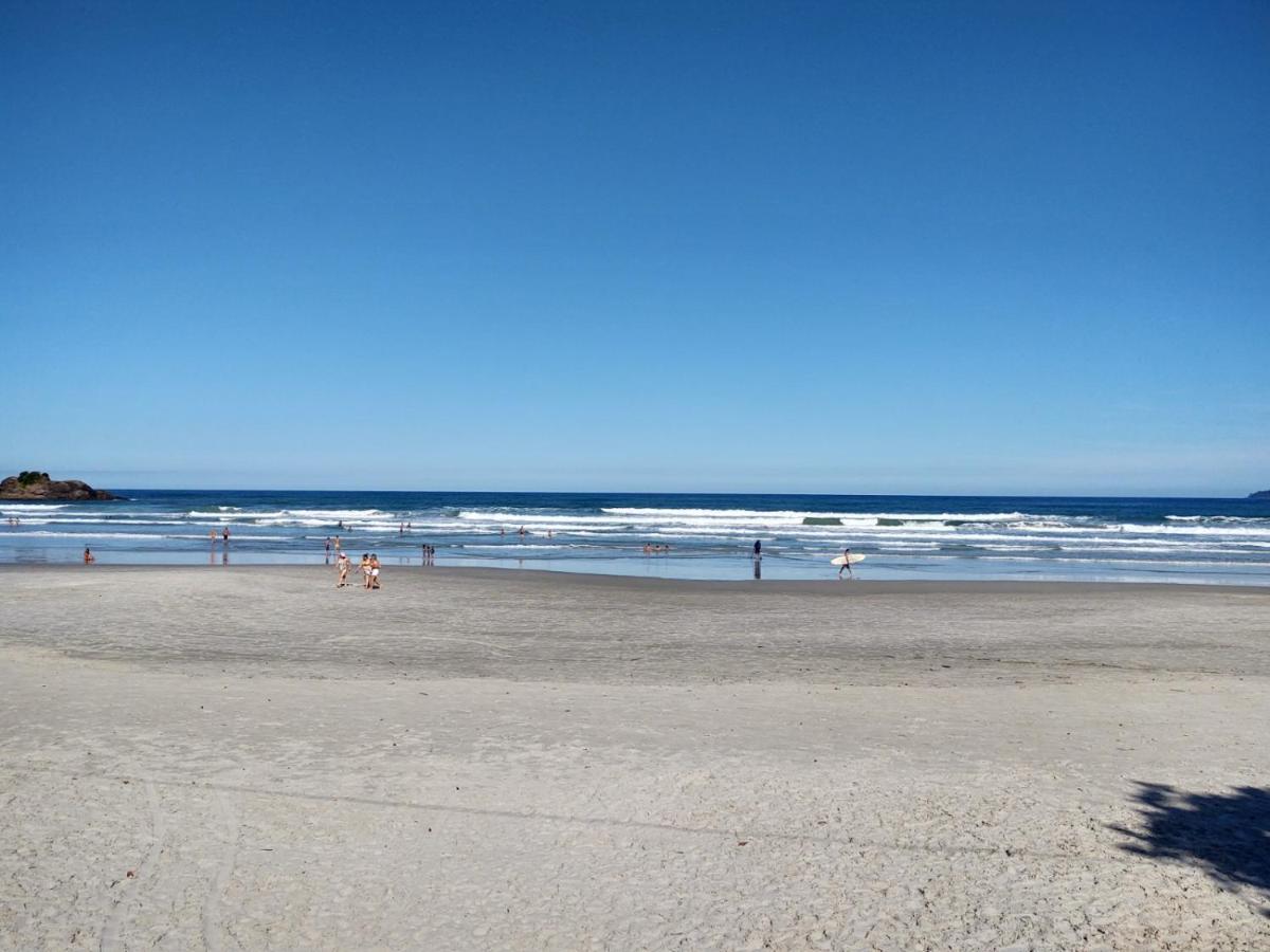 Apartamento Ubatuba - Praia grande - 250m da Praia Bagian luar foto