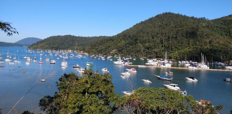 Apartamento Ubatuba - Praia grande - 250m da Praia Bagian luar foto